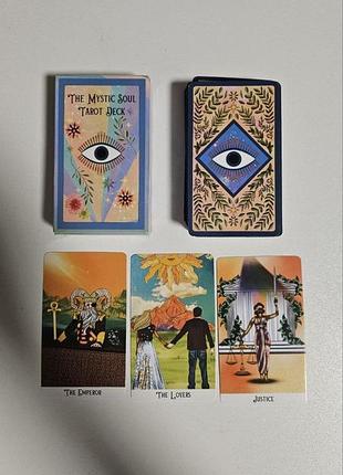 🌙✨ карти таро the mystic soul tarot deck 78 карт – сучасна авторська колода для ворожіння, самопізнання, інтуїції, медитації, духовних практик