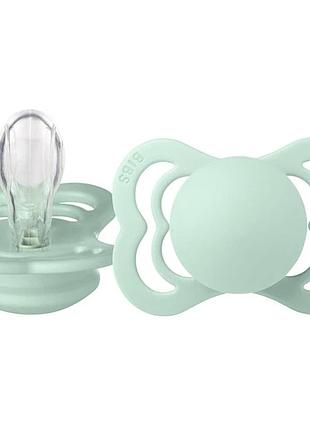 Пустушка bibs supreme silicone symmetrical (симетрична) – nordic mint 0-6 місяців