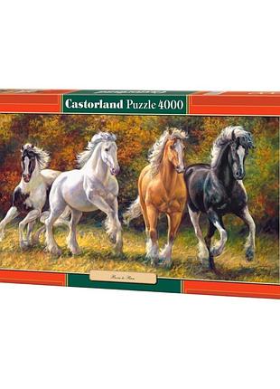Нові в коробці пазли castorland «коні 2»,4000 елементів (400119)