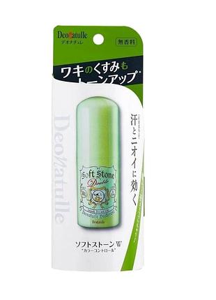 Deonatulle soft stone w color control натуральний дезодорант-антиперспірант з функцією корекції кольору шкіри, 20 гр