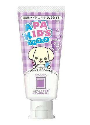 Apagard apa kids детская зубная паста (виноград), 60 г