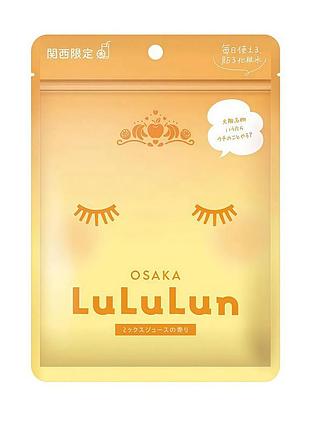 Lululun face mask osaka mixed juice освежающая маска с фруктовым миксом, 7 шт