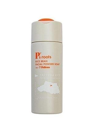 Pelican rice bran facial powder soap энзимная пудра для умывания на основе рисовых отрубей, 70 г