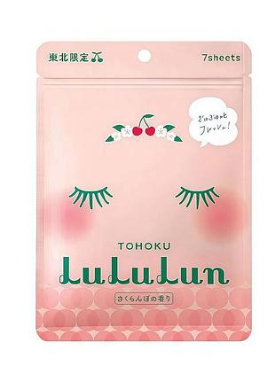 Lululun face mask tohoku cherry антиоксидантная маска с экстрактами фруктов, 7 шт