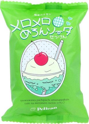 Pelican melon soda мыло для тела с ароматом дыни, 80 гр