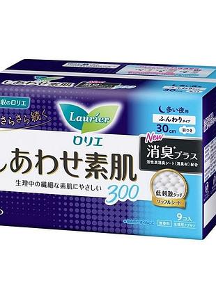 Kao laurier soft heavy night use нічні гігієнічні прокладки 30 см, 9 шт