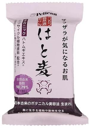 Pelican natural hatomugi натуральное мыло на основе экстракта коикса, 100 гр