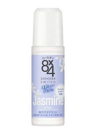 Kao biore 8x4 deodorant roll-on роликовий дезодорант-антиперспірант (жасмин і груша), 45 мл