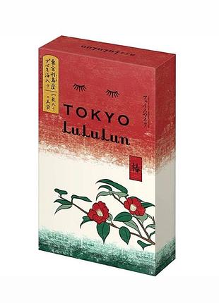 Lululun face mask tokyo camellia омолаживающая маска с маслом камелии, 1 шт х 5 уп