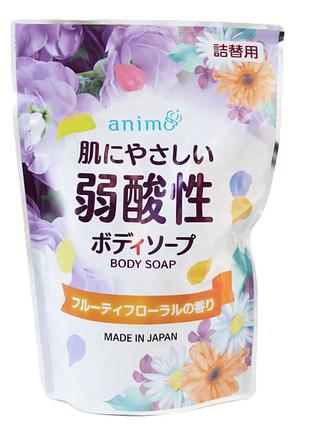 Rocket soap weak acid body soap ph-балансоване мило для тіла, фруктово-квітковий аромат (змінний блок), 340 мл