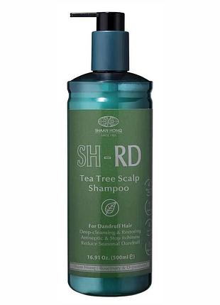 Sh-rd tea tree scalp shampoo терапевтичний шампунь проти лупи на основі масла чайного дерева, 500 мл