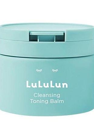 Lululun cleansing toning balm mild blue очищувальний тонізуючий бальзам для чутливої шкіри, 90 г