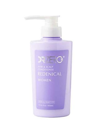 Dr.zero redenical hair and scalp conditioner кондиціонер проти випадіння волосся для жінок, 400 мл