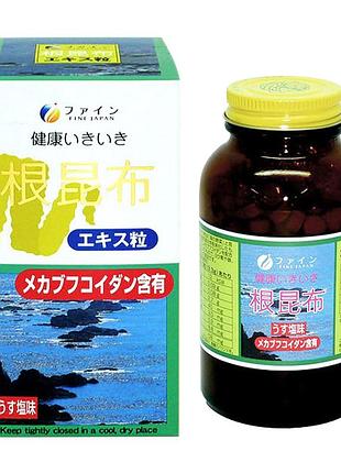 Fine japan kelp root extract натуральный морской йод с фукоиданом, 500 табл
