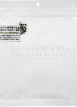 Kor japan shiratama suhada essence mask тканинна маска зі стовбуровими клітинами та екзосомами, 30 шт