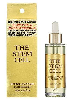 Kor japan retinol & vitamin pure essence сироватка з ретинолом та ліпосомальним вітаміном с, 55 мл