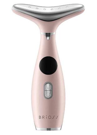 Brioss neck care lift pink микротоковый ems массажер для шеи