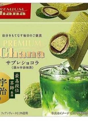 Lotte premium ghana chocolate deep uji matcha шоколад с матча удзи, 49 г