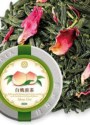 Lupicia white peach sencha преміальний сенча з ароматом білих персиків, 50 г