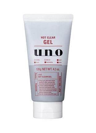 Finetoday uno hot clear gel гель для глубокого очищения с термоэффектом для мужской кожи, 120 г
