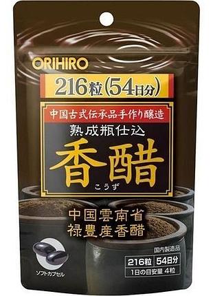 Orihiro vinegar черный уксус, 216 капсул