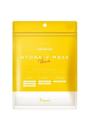 Lululun face mask hydra v інтенсивна зволожуюча маска з вітамінами та травами, 7 шт