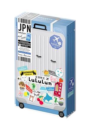 Lululun face mask airport refreshing sky глибоко зволожуюча маска для подорожей, 1 шт х 5 уп