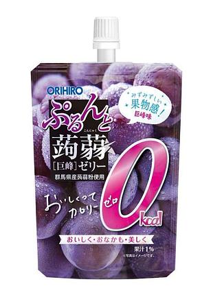 Orihiro purunto konjac jelly питне безкалорійне конняку-желе (виноград кьохо), 130 г