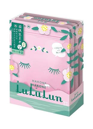 Lululun face mask hakone rose зволожуюча маска з екстрактом троянди, 7 шт х 4 уп