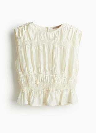 Блуза из фактурной такнины h&amp;m