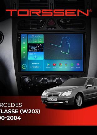 Штатная магнитола torssen 2k mercedes c-klasse (w203) 2000-2004 f96128 4g carplay dsp