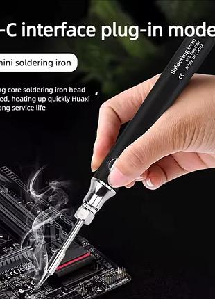 Портативний акумуляторний паяльник (usb, 5 в, 8 вт) з регулюванням температури