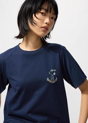 Футболка из коллекции «peanuts» uniqlo peanuts ut темно синий