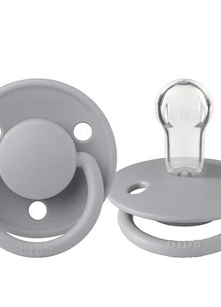 Пустышка bibs de lux silicone round (круглая) onesize cloud 0-36 месяцев