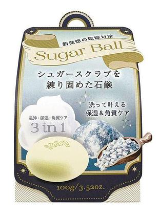 Pelican sugar ball мило з цукровим скрабом 3 в 1, 100 гр