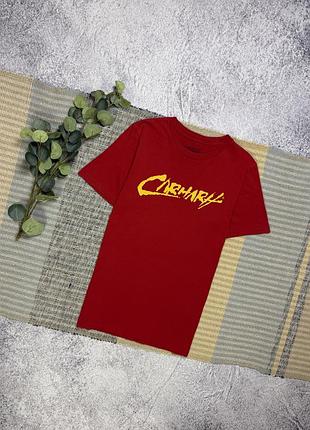 Футболка carhartt wip big logo s/s paint script t-shirt
