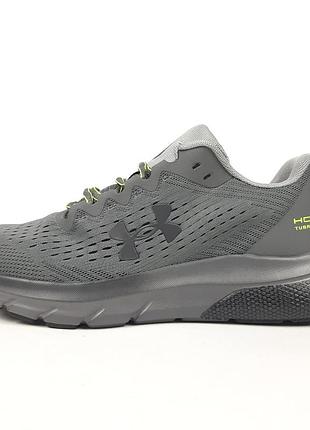 Under armour hovr turbulence running сірі з салатовим