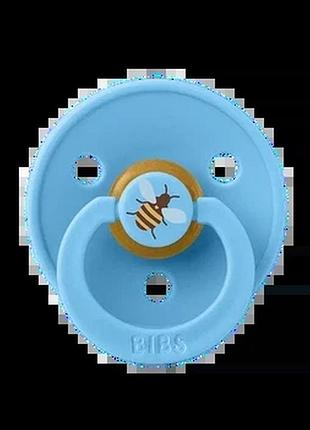 Пустышка bibs studio colour latex round (круглая) bumblebee breeze 6-18 месяцев