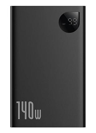 Зовнішній акумулятор baseus adaman digital display fast charge power bank 24000mah 140w cluster black