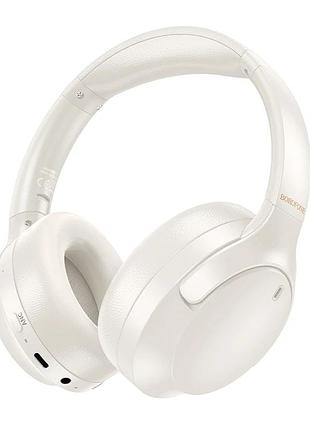 Бездротові накладні навушники borofone bo31 prestige active noise reduction bt headphones milky white