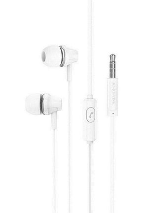 Навушники дротові borofone bm74 (3.5mm) white