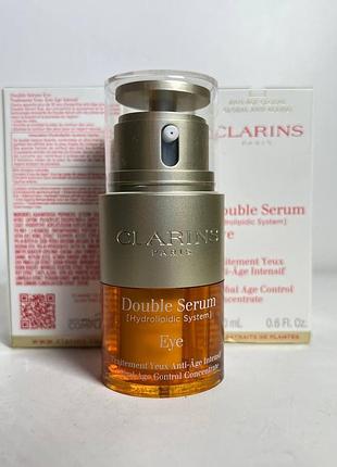 Сироватка подвійної дії для зони навколо очей clarins double serum eye 20 ml