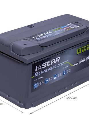 Акб 100ah i star standard (кришка exide) (+/-) en900(23,7кг) 353x175x190