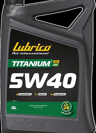 Олива моторна lubrico titanium cdx 5w40 dpf, 5л - api sl/cf, acea c3