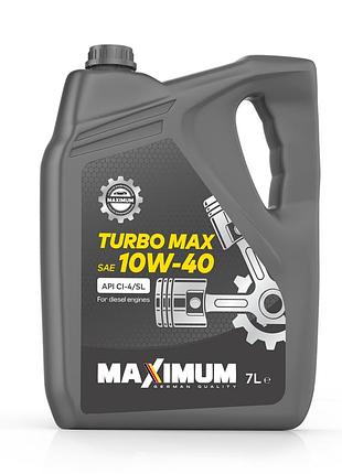 Олива моторна maximum turbo-max 10w40 ci-4/sl_ 7л (acea e7; mb 228.3; man m 3275-1; volvo vds-3)