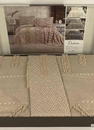 Покривало moda box 240х260 з наволочками duhan beige