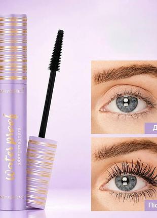 Термостойкая тушь для ресниц с эффектом удлинения maycheer tubing mascara, 6 г