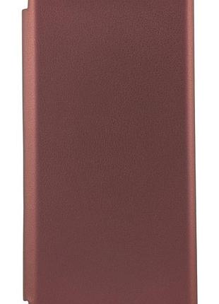 Чохол-книжка premium для motorola g17 power на магніті з підставкою бордовий