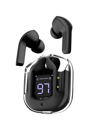 Duopuni bt30 tws bluetooth 5.3, 4 ч работы, 15 ч с кейсом, черный