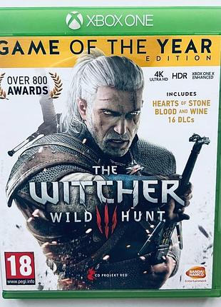 The witcher 3 wild hunt game of the year edition, б/у, русские субтитры - диск для xbox one